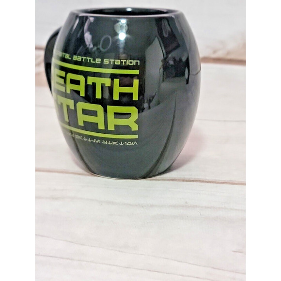 Star Was Death Star Coffee Mug Black DS-1 Orbital Battle Station Lucas Film - Picture 6 of 8